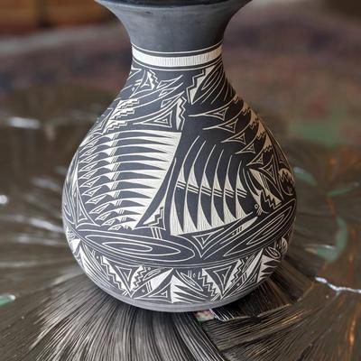 Signed Black Horse Navajo Pottery