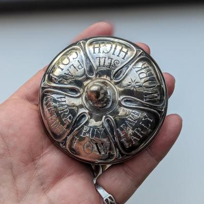 Gorham Sterling Silver Wood Stock Broker 6 Sided Dreidel