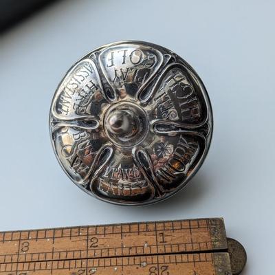 Gorham Sterling Silver Wood Stock Broker 6 Sided Dreidel