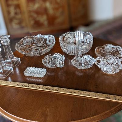 Nice Collection of Crystal Serving Dishes