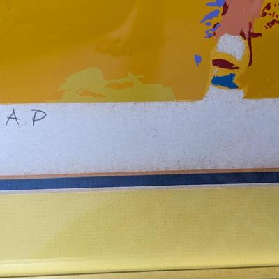 Leroy Neiman "Basketball" 1972 Olympics. Signed Artist's Proof AP