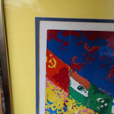 Leroy Neiman "Basketball" 1972 Olympics. Signed Artist's Proof AP