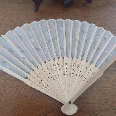Collection of Vintage Bone and Silk Chinese Hand Fans