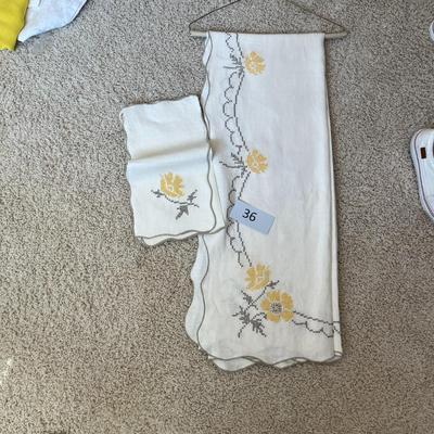 Embroidered Table Cloth & Linens