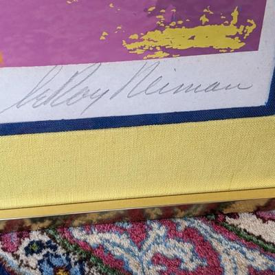 Signed A.P., Leroy Neiman "The Track (Out of the Blocks)â€ Serigraph