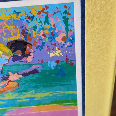 Signed A.P., Leroy Neiman "The Track (Out of the Blocks)â€ Serigraph