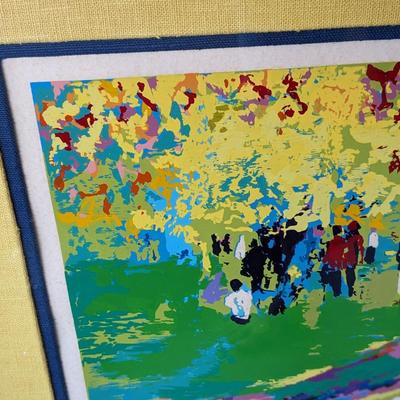 Signed A.P., Leroy Neiman "The Track (Out of the Blocks)â€ Serigraph