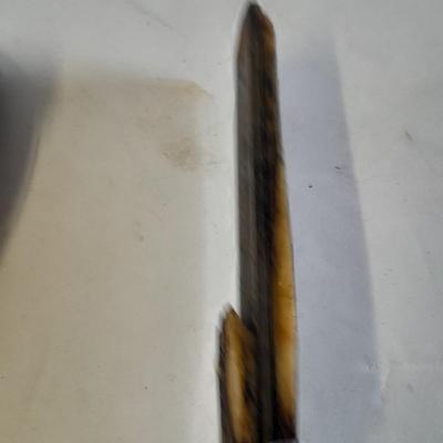 Two knives with sheaths Antler handled