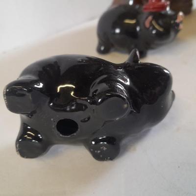 Vintage ceramic pigs salt & pepper shaker