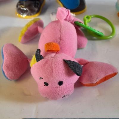 Pig toys for kids, vintage walking pig, books, plush and piggy bank