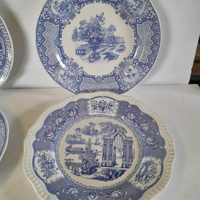 The Spode blue room collection plates - total of 4 (1)