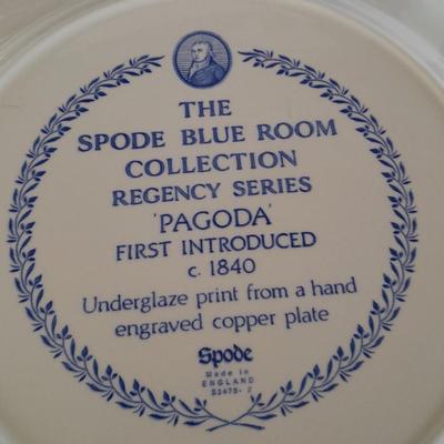 The Spode blue room collection plates - total of 4 (1)