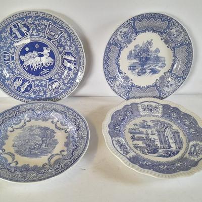 The Spode blue room collection plates - total of 4 (1)