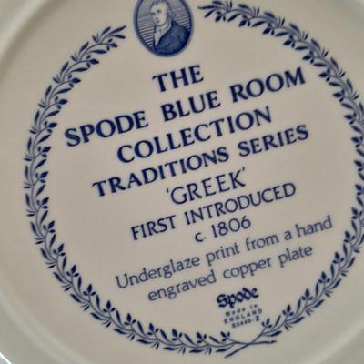 The Spode blue room collection plates - total of 4 (1)