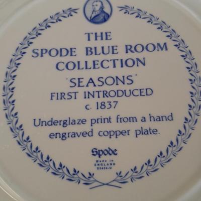 The Spode blue room collection plates - total of 4 (1)