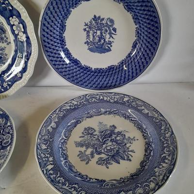 The Spode blue room collection plates - total of 4 (2)