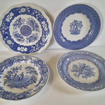 The Spode blue room collection plates - total of 4 (2)