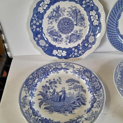 The Spode blue room collection plates - total of 4 (2)