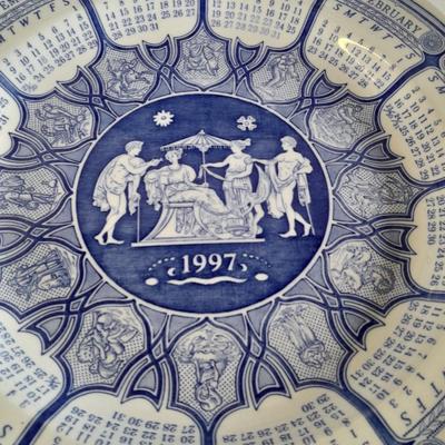The Spode blue room collection calendar plates - total of 4 (3)