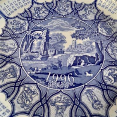 The Spode blue room collection calendar plates - total of 4 (3)