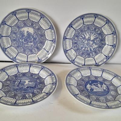 The Spode blue room collection calendar plates - total of 4 (3)