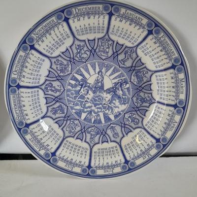 The Spode blue room collection calendar plates - total of 4 (3)