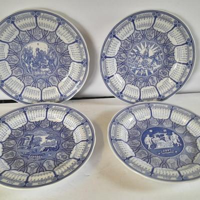 The Spode blue room collection calendar plates - total of 4 (3)