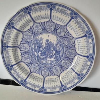 The Spode blue room collection calendar plates - total of 4 (3)