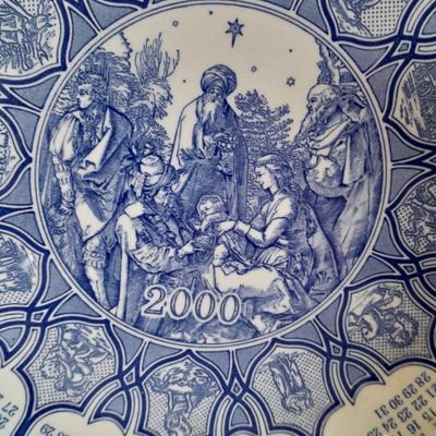 The Spode blue room collection calendar plates - total of 4 (3)