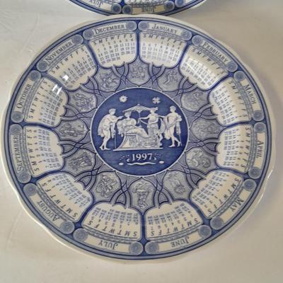 The Spode blue room collection calendar plates - total of 4 (3)