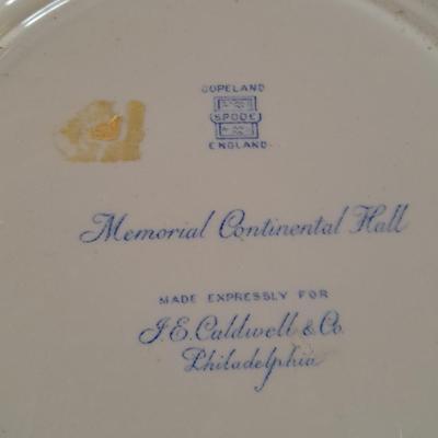 Four blueprint collector's plates Spode, Ironstone England, Copeland