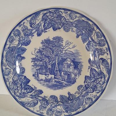 Four blueprint collector's plates Spode, Ironstone England, Copeland