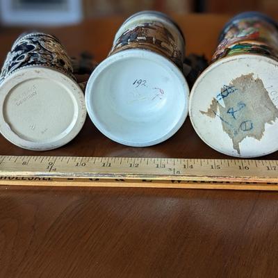 Set of 3 German Beer Steins