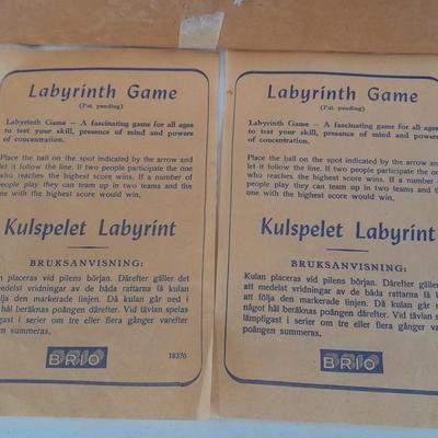 Wooden Labyrinth game made in Sweeden in original box