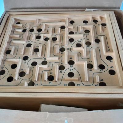 Wooden Labyrinth game made in Sweeden in original box