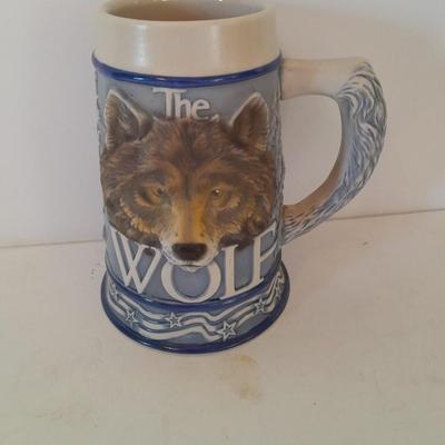 Ceramarte Tom O' Brien's "American Animal Stein" The Wolf