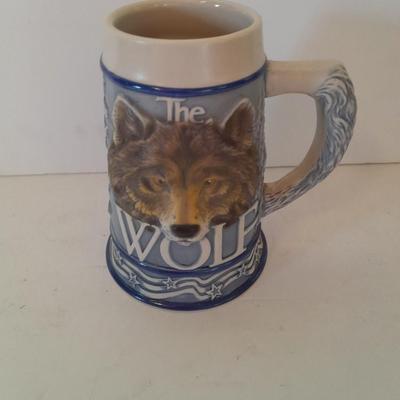 Ceramarte Tom O' Brien's "American Animal Stein" The Wolf
