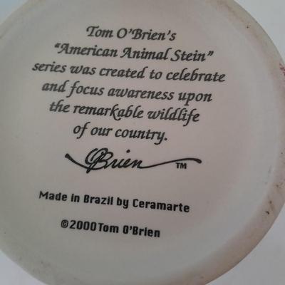 Ceramarte Tom O' Brien's "American Animal Stein" The Wolf