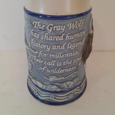 Ceramarte Tom O' Brien's "American Animal Stein" The Wolf