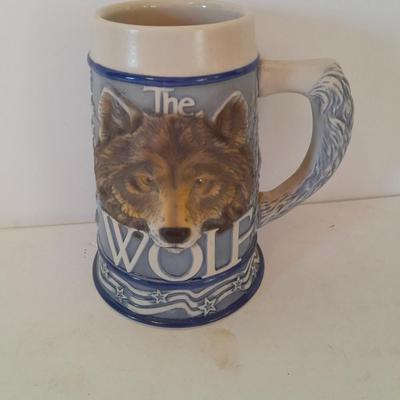 Ceramarte Tom O' Brien's "American Animal Stein" The Wolf