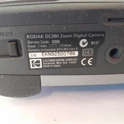 Two 35mm camera's Kodak digital display and Canon Snappy Q