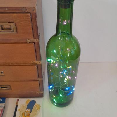 New table lamp, Musical Jewlery box, led lit bottle and more.