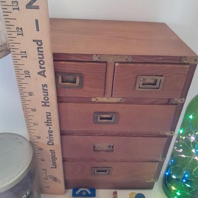 New table lamp, Musical Jewlery box, led lit bottle and more.