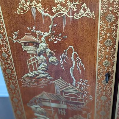 Stunning Drexel Heritage Lit Asian Chinoiserie Breakfront
