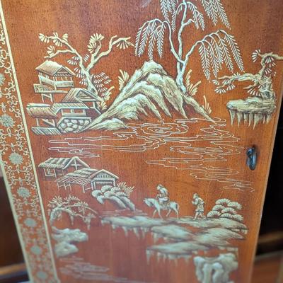 Stunning Drexel Heritage Lit Asian Chinoiserie Breakfront