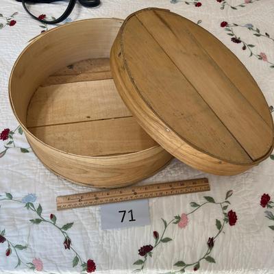 Wood Box with Lid