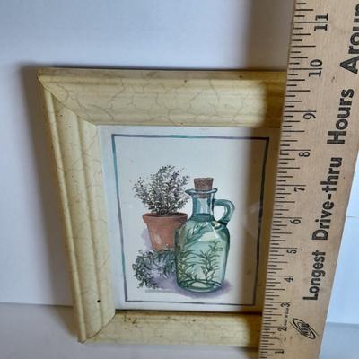 Two Classic Heritage Green collector's plates, Elk and Boar with framed wall art