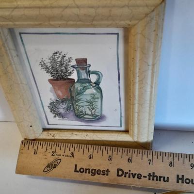 Two Classic Heritage Green collector's plates, Elk and Boar with framed wall art