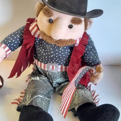Ganz Talking American Cowboy with his cowboy pigs