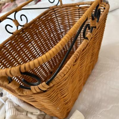 Socks and Wicker Basket